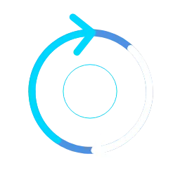 Transparent Png Randstad Masterbrand Touch Illustration Arrows Spinning Rgb Use Background Blue